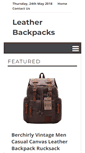 Mobile Screenshot of leatherbackpacks.net